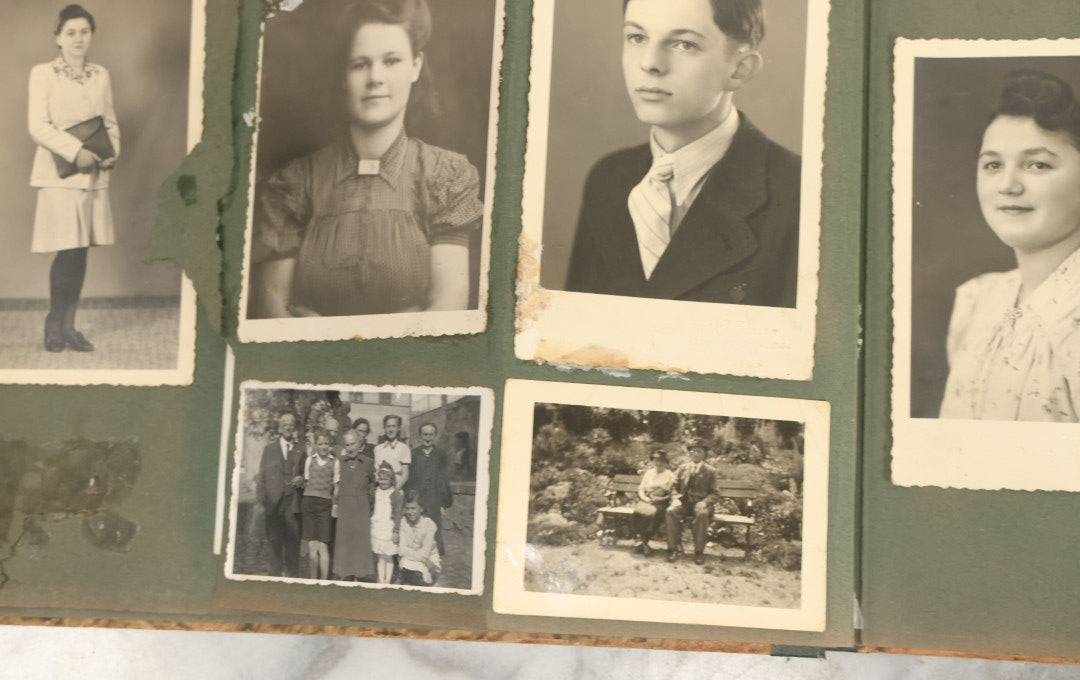 Lot 161 - Vintage Snapshot Photo Album Including Many Photos Of A Funeral, Casket, Etc., Note Many Photos Removed, Cut Out