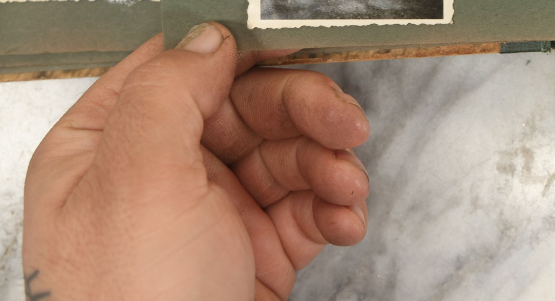 Lot 161 - Vintage Snapshot Photo Album Including Many Photos Of A Funeral, Casket, Etc., Note Many Photos Removed, Cut Out