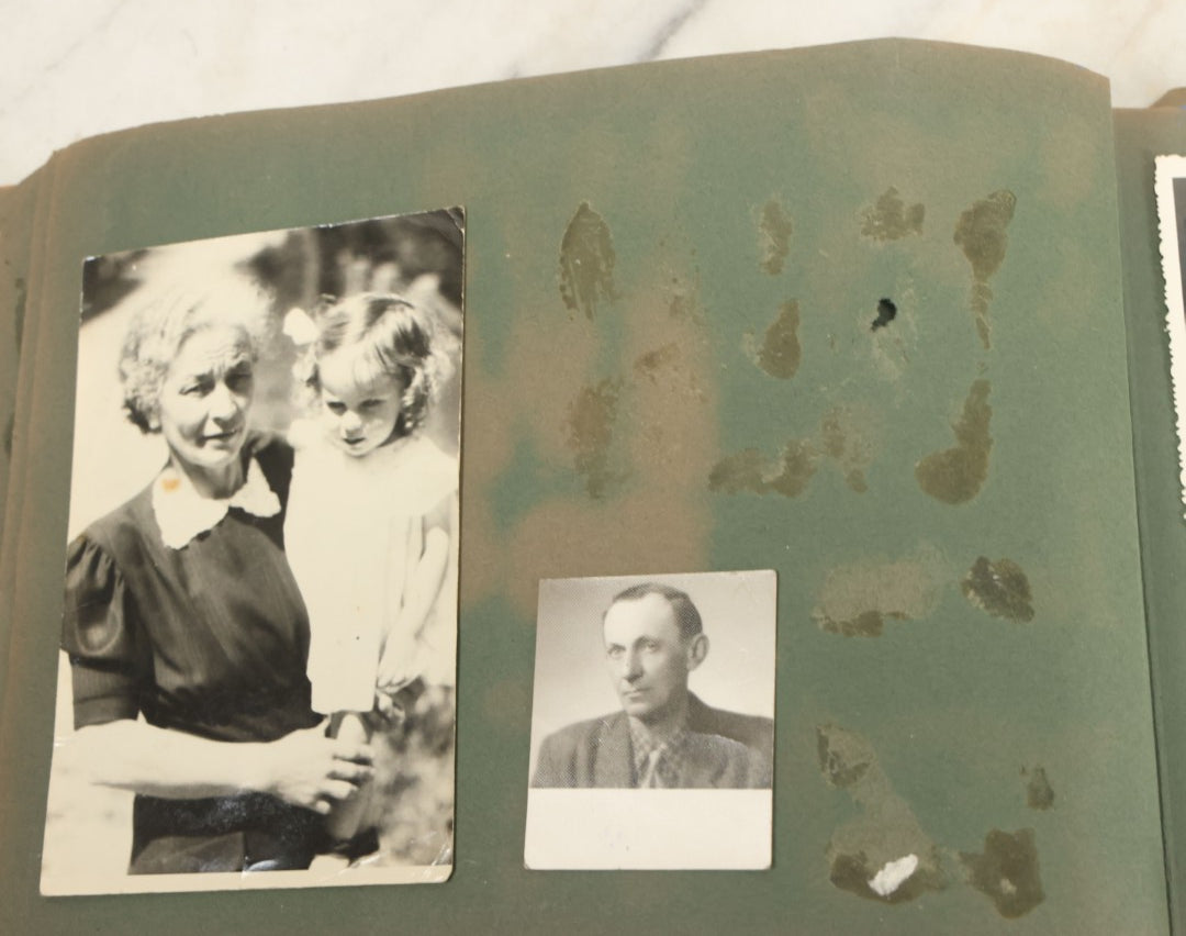 Lot 161 - Vintage Snapshot Photo Album Including Many Photos Of A Funeral, Casket, Etc., Note Many Photos Removed, Cut Out