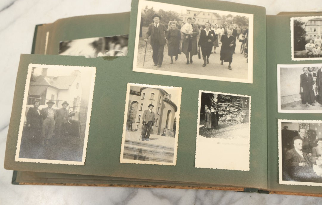 Lot 161 - Vintage Snapshot Photo Album Including Many Photos Of A Funeral, Casket, Etc., Note Many Photos Removed, Cut Out