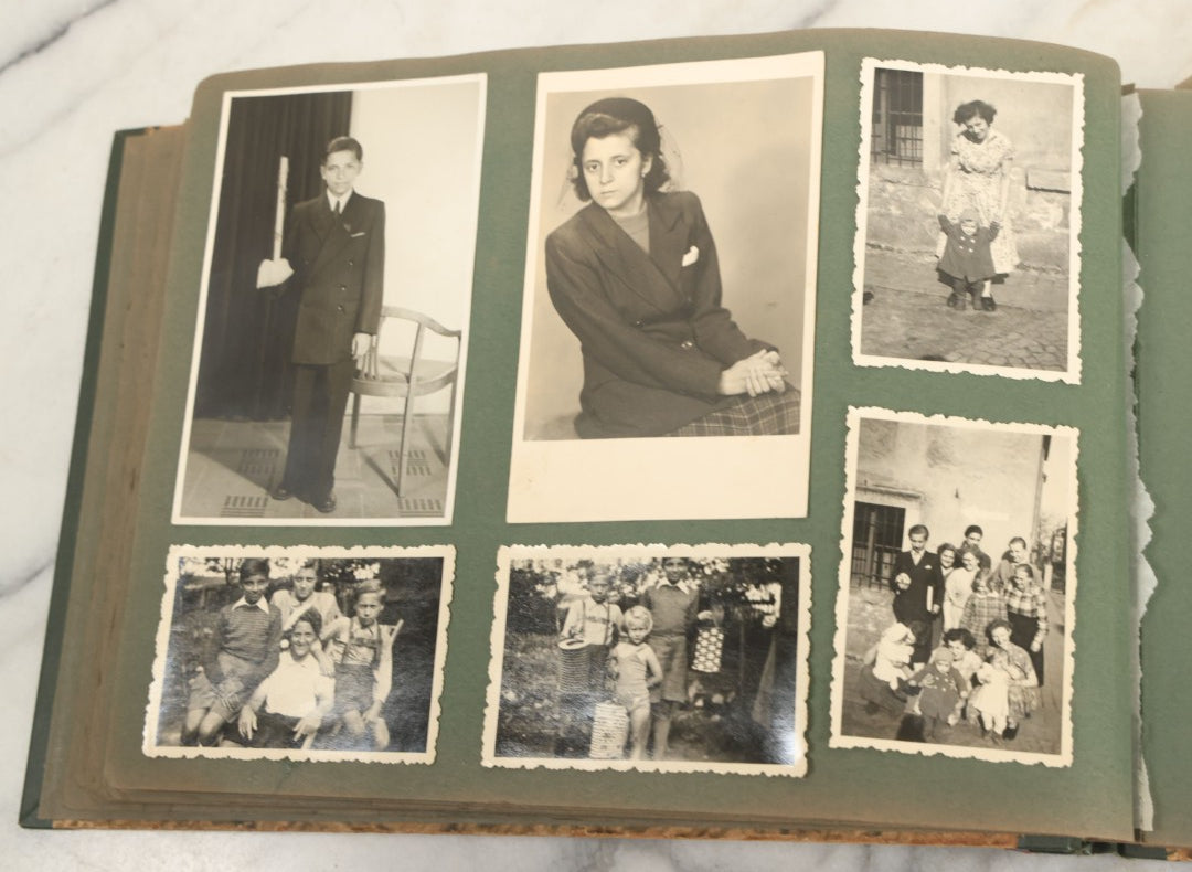 Lot 161 - Vintage Snapshot Photo Album Including Many Photos Of A Funeral, Casket, Etc., Note Many Photos Removed, Cut Out