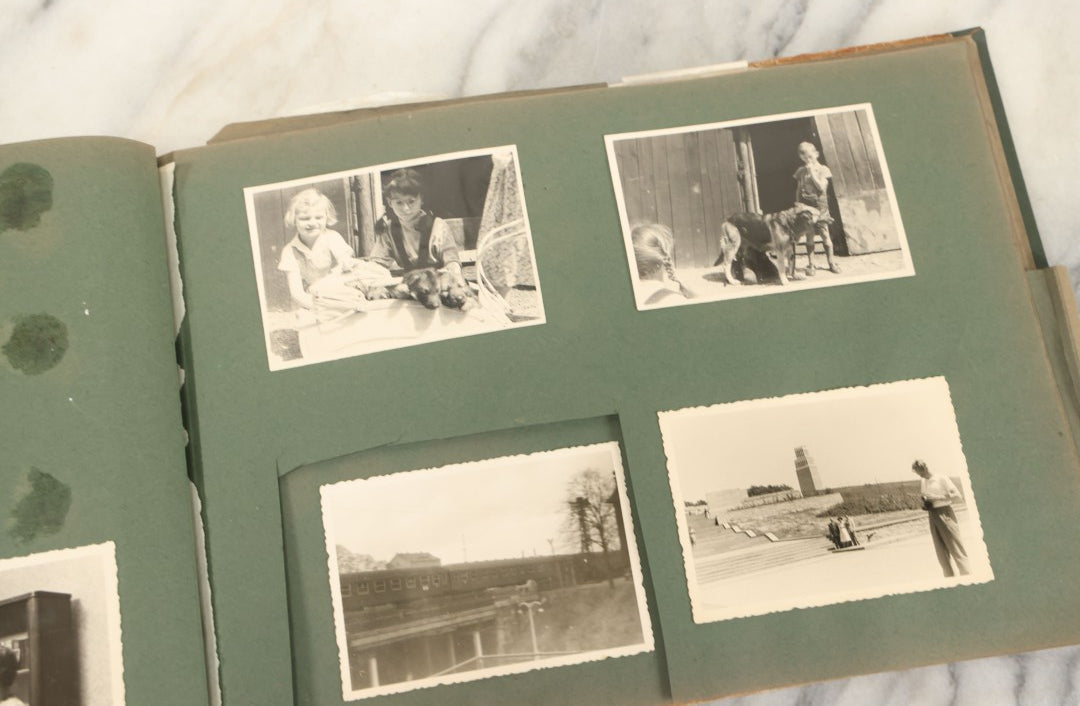 Lot 161 - Vintage Snapshot Photo Album Including Many Photos Of A Funeral, Casket, Etc., Note Many Photos Removed, Cut Out