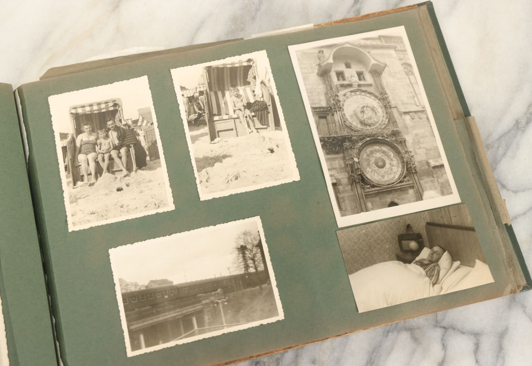 Lot 161 - Vintage Snapshot Photo Album Including Many Photos Of A Funeral, Casket, Etc., Note Many Photos Removed, Cut Out