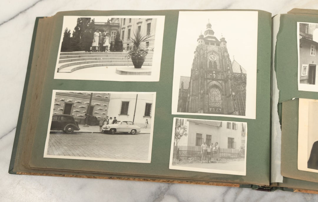 Lot 161 - Vintage Snapshot Photo Album Including Many Photos Of A Funeral, Casket, Etc., Note Many Photos Removed, Cut Out