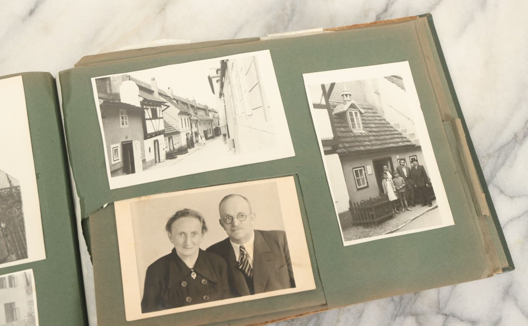 Lot 161 - Vintage Snapshot Photo Album Including Many Photos Of A Funeral, Casket, Etc., Note Many Photos Removed, Cut Out