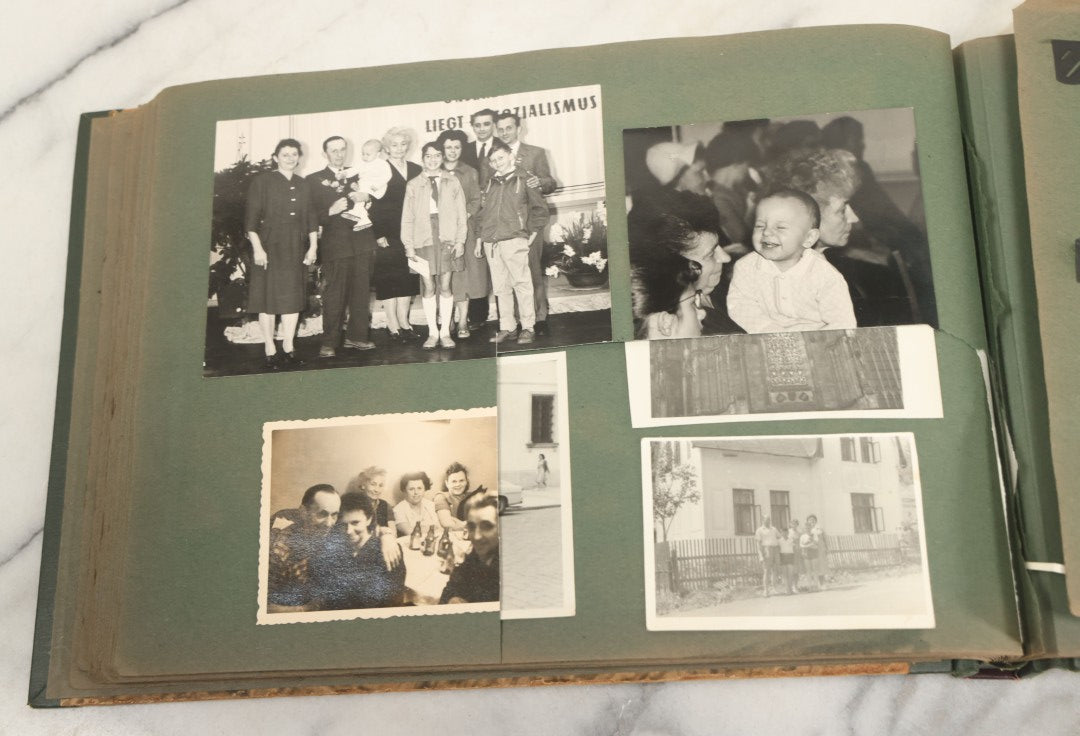 Lot 161 - Vintage Snapshot Photo Album Including Many Photos Of A Funeral, Casket, Etc., Note Many Photos Removed, Cut Out