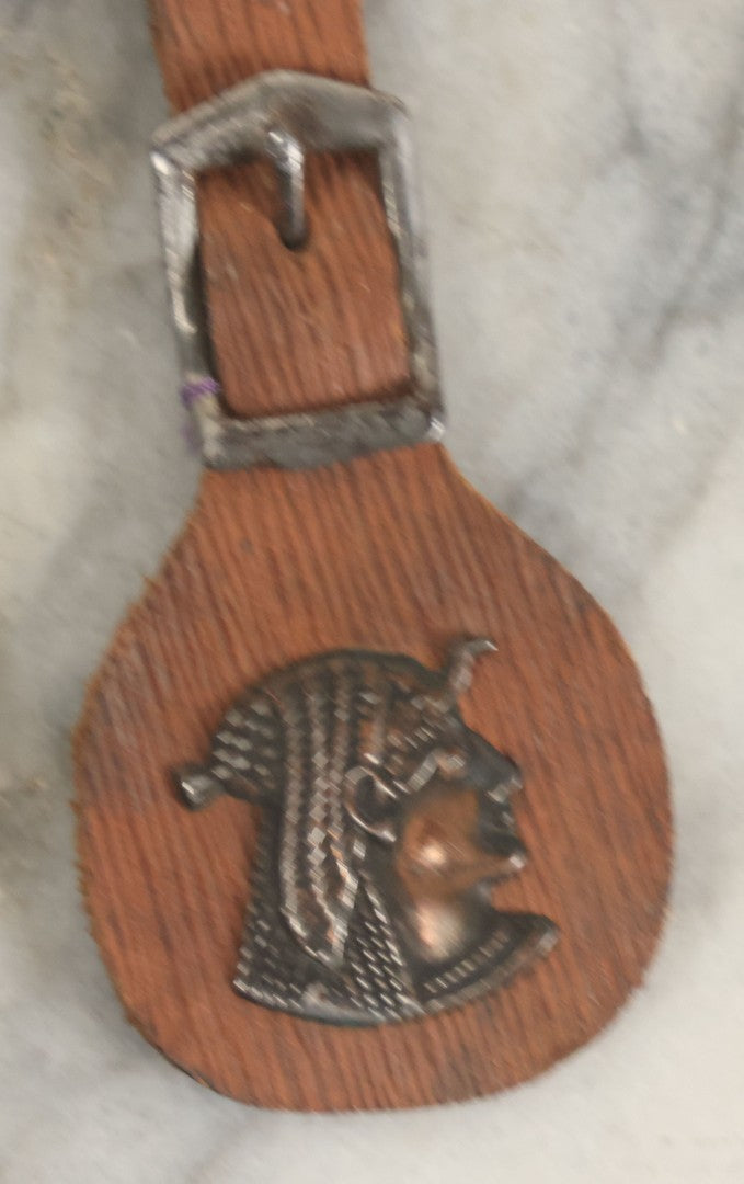 Lot 165 - Four Piece Vintage Grouping Including Two Watch Fobs And Two Blingy Rhinestone Buckles