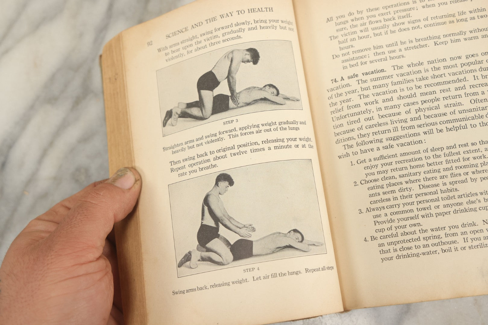 Lot 168 - Science And The Way To Health" Antique Book By J. Mace Andress And Maud A. Brown, Ginn And Company, Publishers, Boston, New York, Etc., 1929