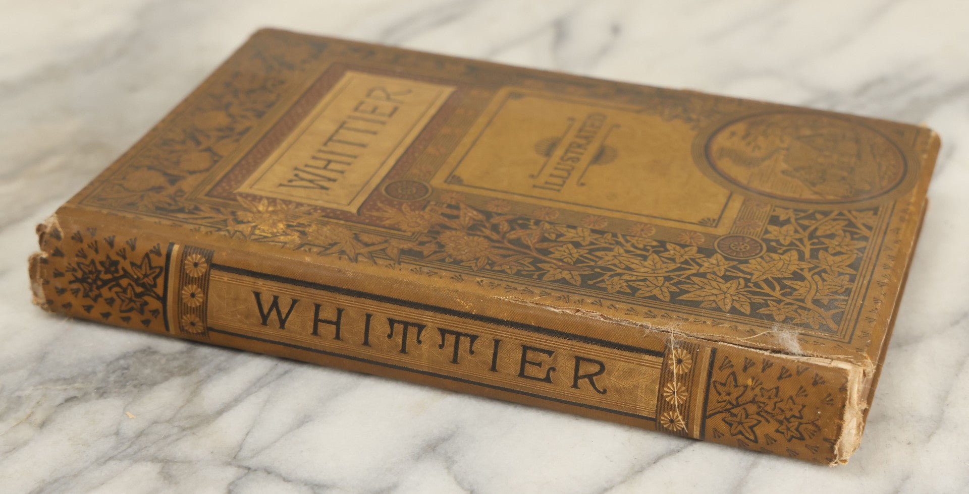 Lot 169 - "The Complete Poetical Works Of John Greenleaf Whittier" Antique Poetry Book With Numerous Illustrations, Houghton, Mifflin, And Company, Boston, And The Riverside Press, Cambridge, Massachusetts, 1884