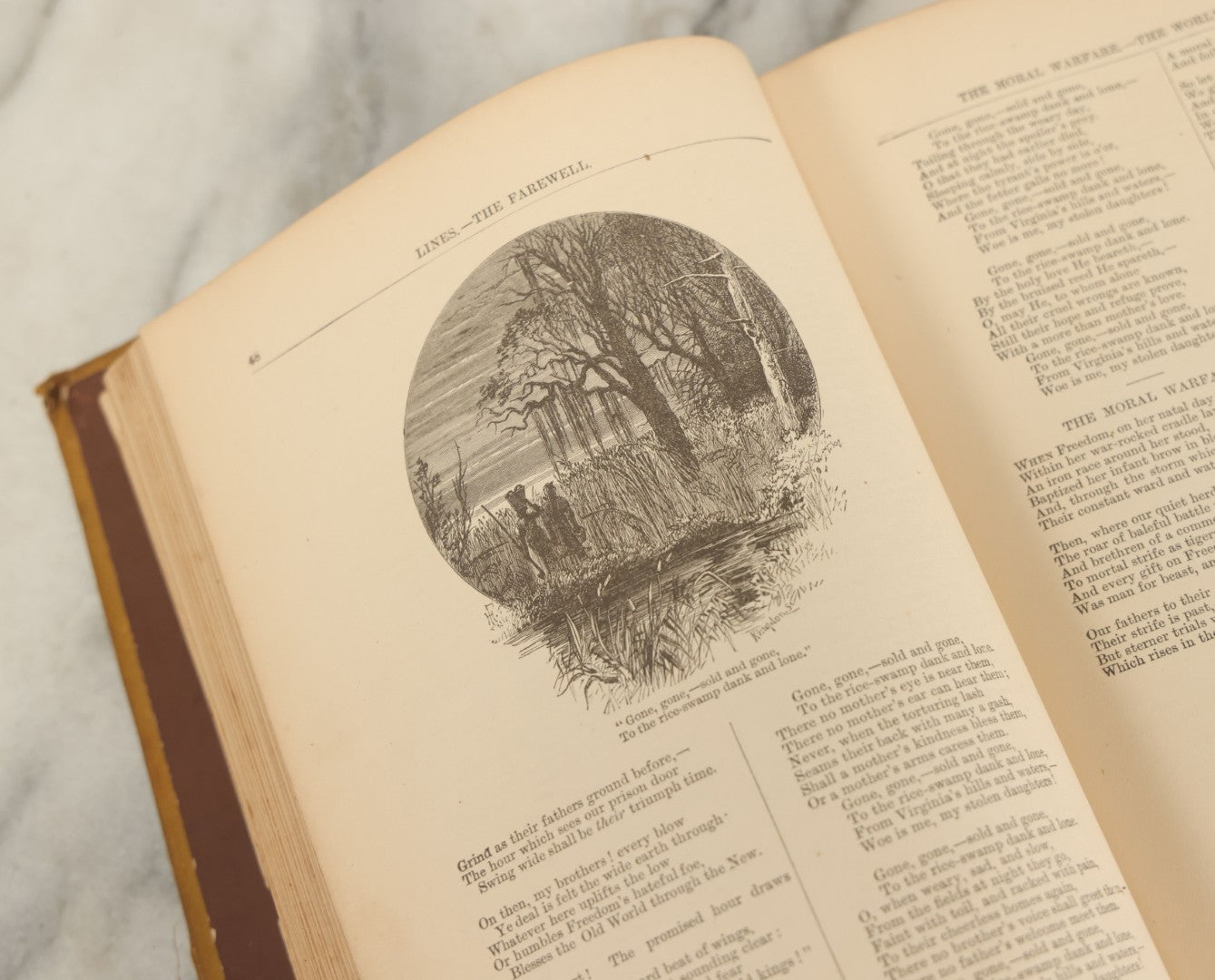 Lot 169 - "The Complete Poetical Works Of John Greenleaf Whittier" Antique Poetry Book With Numerous Illustrations, Houghton, Mifflin, And Company, Boston, And The Riverside Press, Cambridge, Massachusetts, 1884