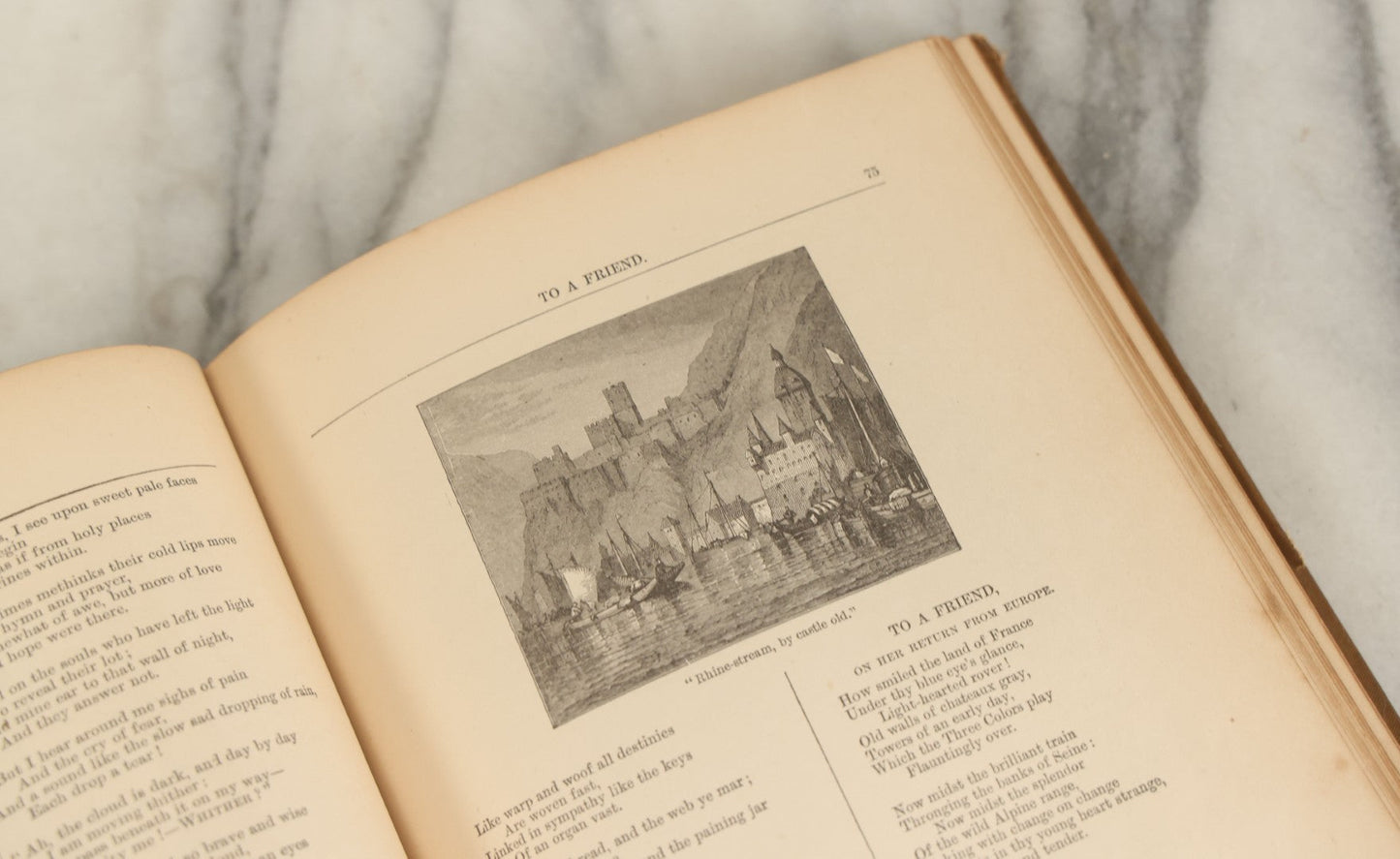 Lot 169 - "The Complete Poetical Works Of John Greenleaf Whittier" Antique Poetry Book With Numerous Illustrations, Houghton, Mifflin, And Company, Boston, And The Riverside Press, Cambridge, Massachusetts, 1884