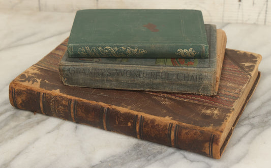 Lot 174 - Grouping Of Three Antique Children's Books Including Stories For The Young, Granny's Wonderful Chair, And Chatterbox 1872