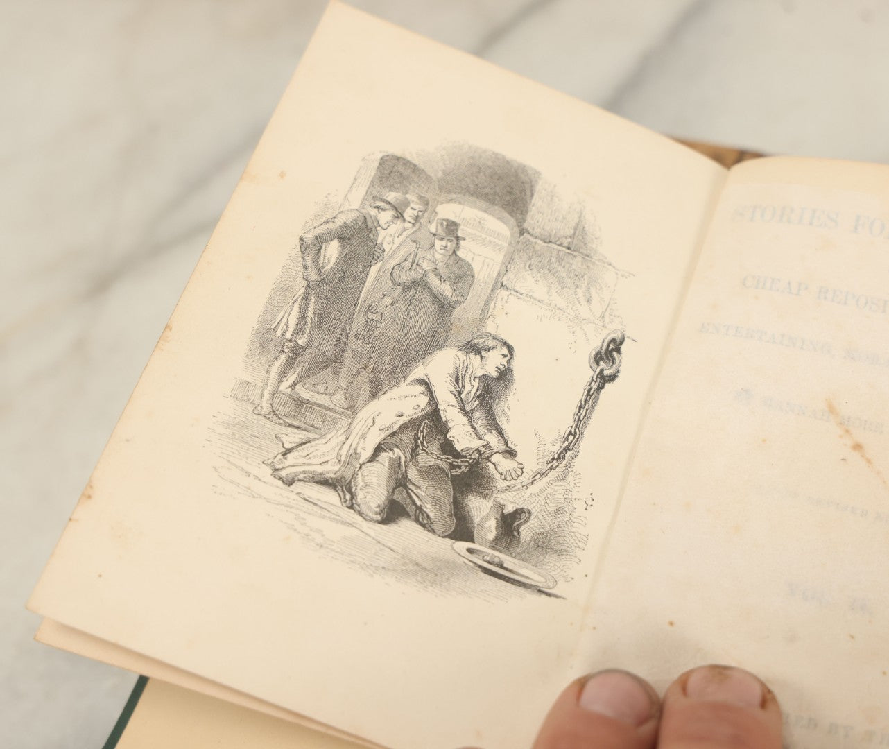 Lot 174 - Grouping Of Three Antique Children's Books Including Stories For The Young, Granny's Wonderful Chair, And Chatterbox 1872