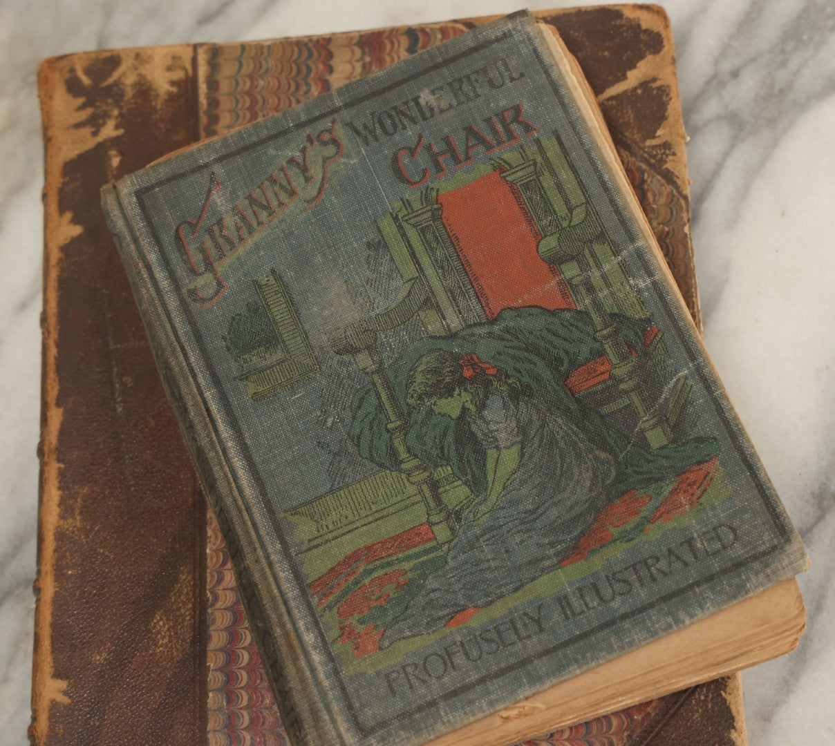 Lot 174 - Grouping Of Three Antique Children's Books Including Stories For The Young, Granny's Wonderful Chair, And Chatterbox 1872