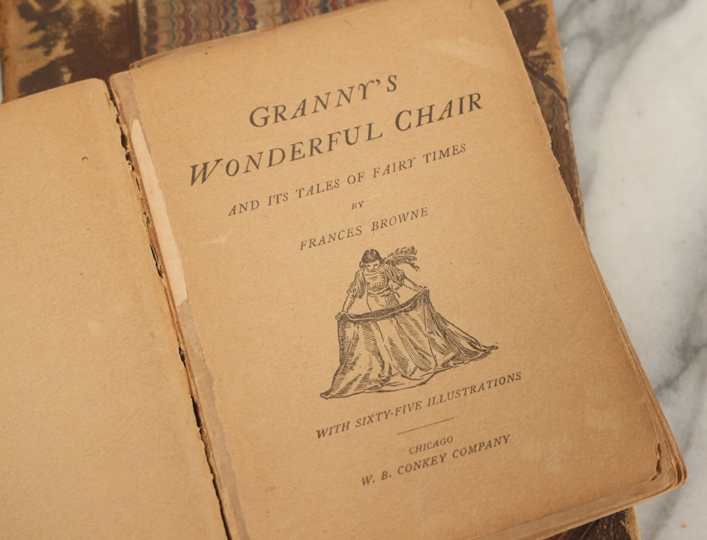 Lot 174 - Grouping Of Three Antique Children's Books Including Stories For The Young, Granny's Wonderful Chair, And Chatterbox 1872