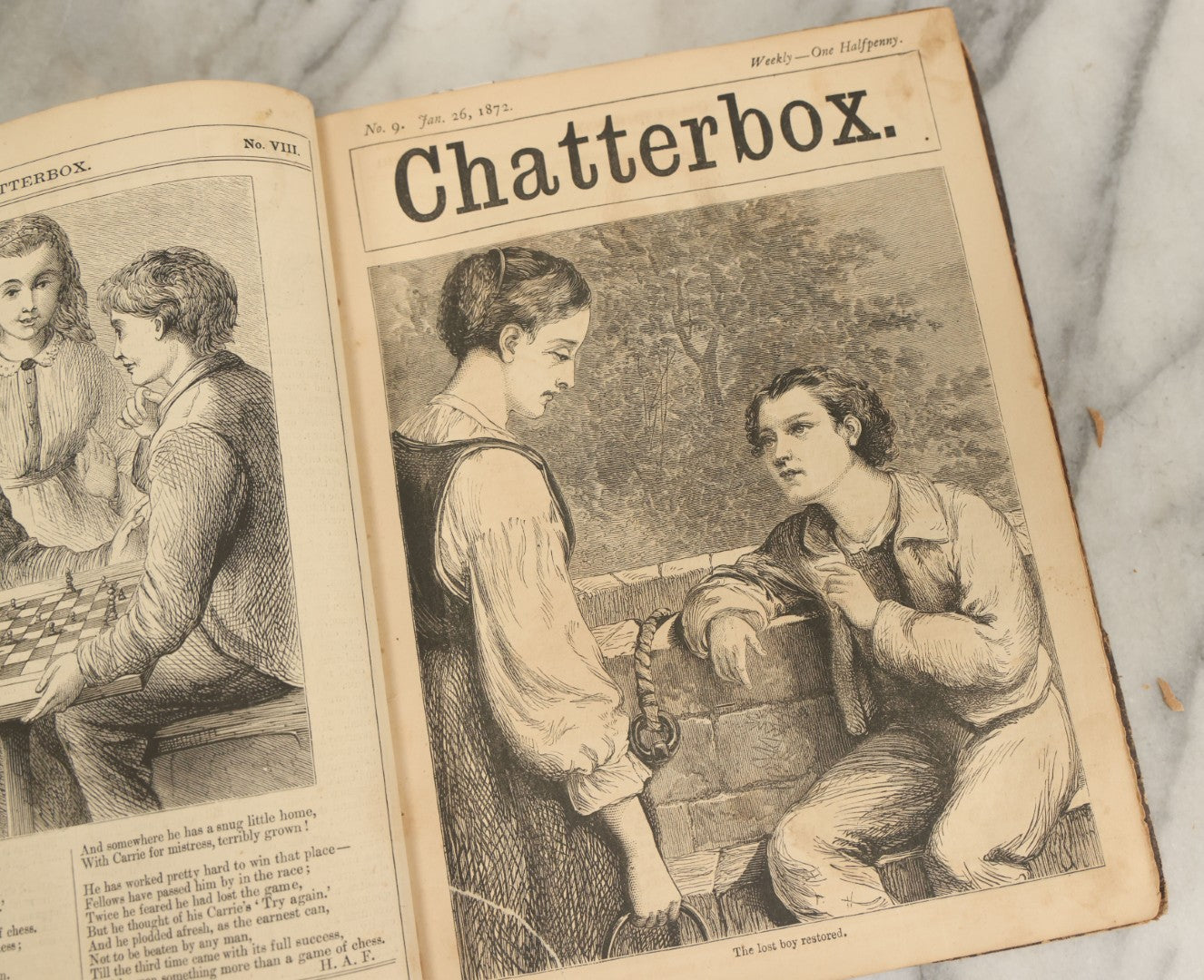 Lot 174 - Grouping Of Three Antique Children's Books Including Stories For The Young, Granny's Wonderful Chair, And Chatterbox 1872