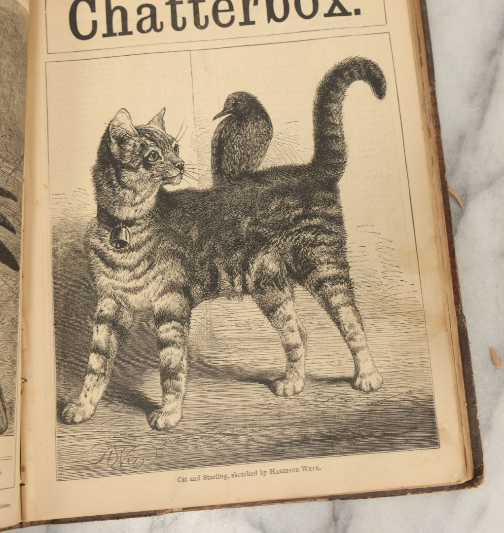 Lot 174 - Grouping Of Three Antique Children's Books Including Stories For The Young, Granny's Wonderful Chair, And Chatterbox 1872