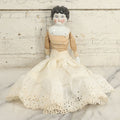 Lot 016 - Antique China Head Porcelain Doll With Half Porcelain Arms And Legs, 16" Tall