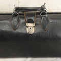 Lot 017 -  Vintage Small Size Leather Doctor / Pharmacist Top Grain Cowhide Bag, Marked Kruse, With Homa Latch, And Original Key