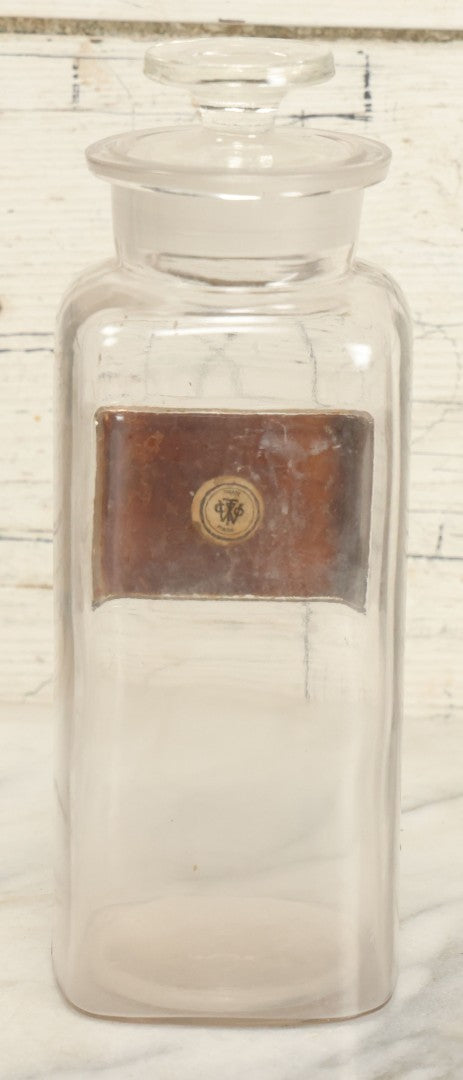 Lot 027 - Antique P. Glycyrr. Pulvis Glycyrrhizae (Powdered Licorice Root) Apothecary Bottle With Glass Label
