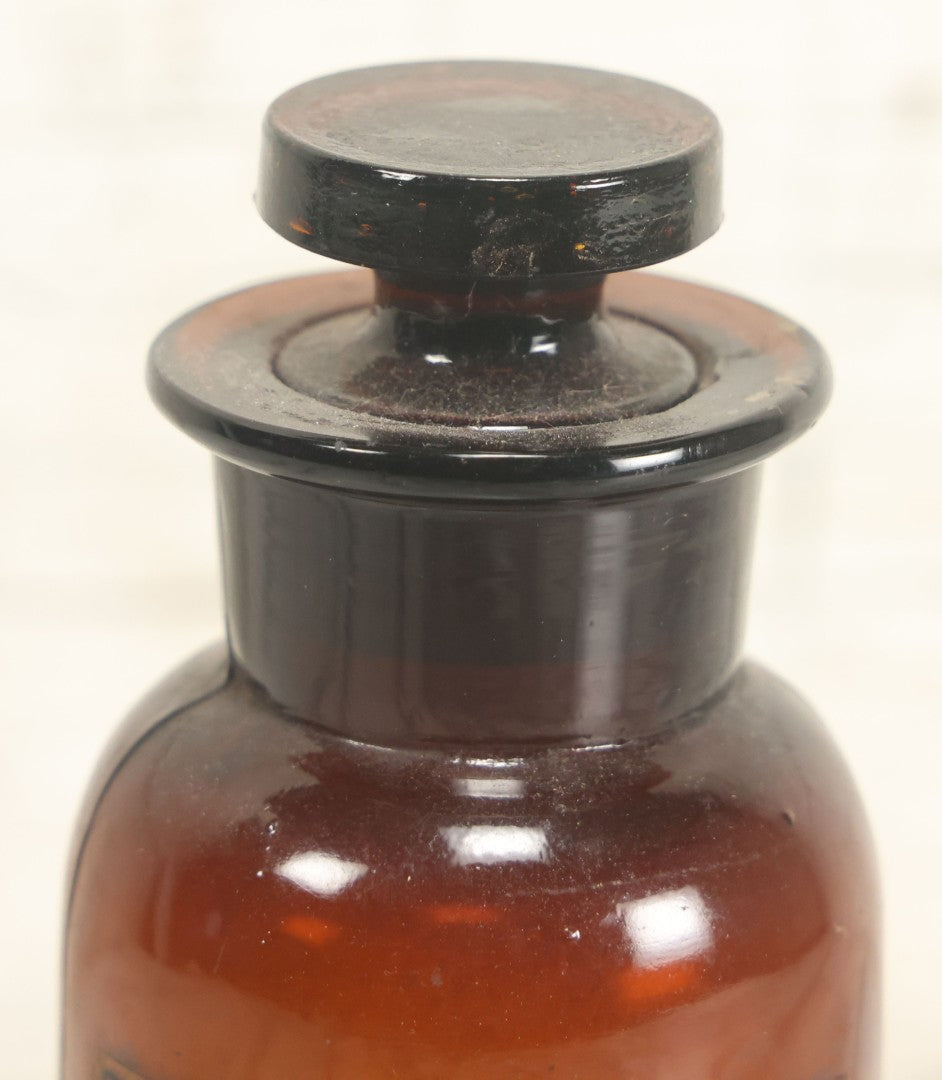 Lot 031 - Antique Standard Drug Co., Boston, Massachusetts, Brown Glass Apothecary Bottle With Handwritten Terpini Hydras Paper Label