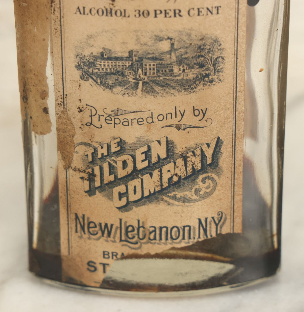 Lot 033 - Antique Tilden's Respirazone Pharmacy Bottle Prepared By The Tilden Company, New Lebanon, New York