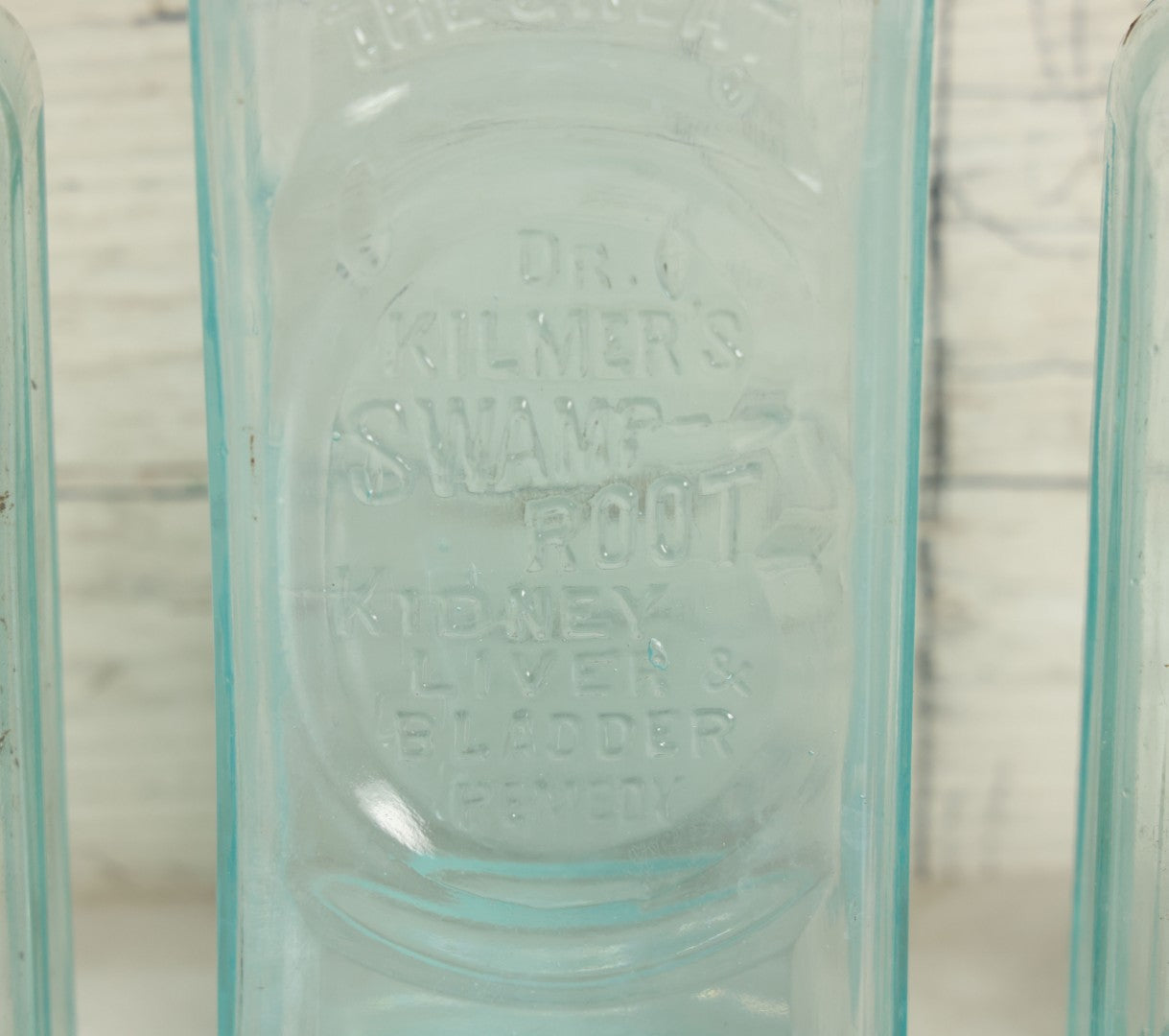 Lot 035 - Grouping Of Three Dr. Kilmer's Swamp-Root Kidney, Liver, & Bladder Remedy Glass Bottles, Binghamton, New York