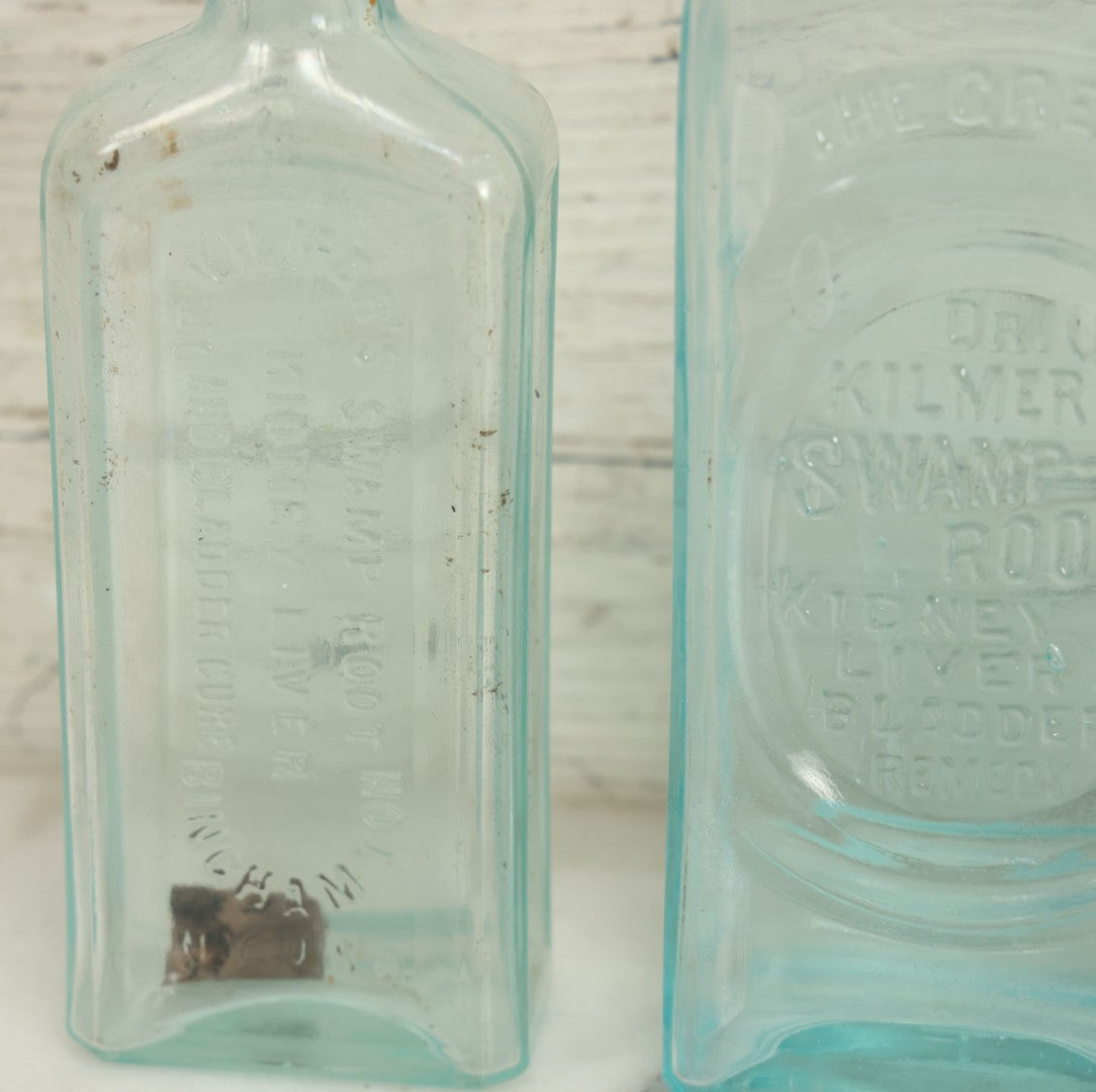 Lot 035 - Grouping Of Three Dr. Kilmer's Swamp-Root Kidney, Liver, & Bladder Remedy Glass Bottles, Binghamton, New York