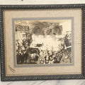 Lot 041 - Antique Boarded Photo Of A Man's Funeral, Professionally Framed