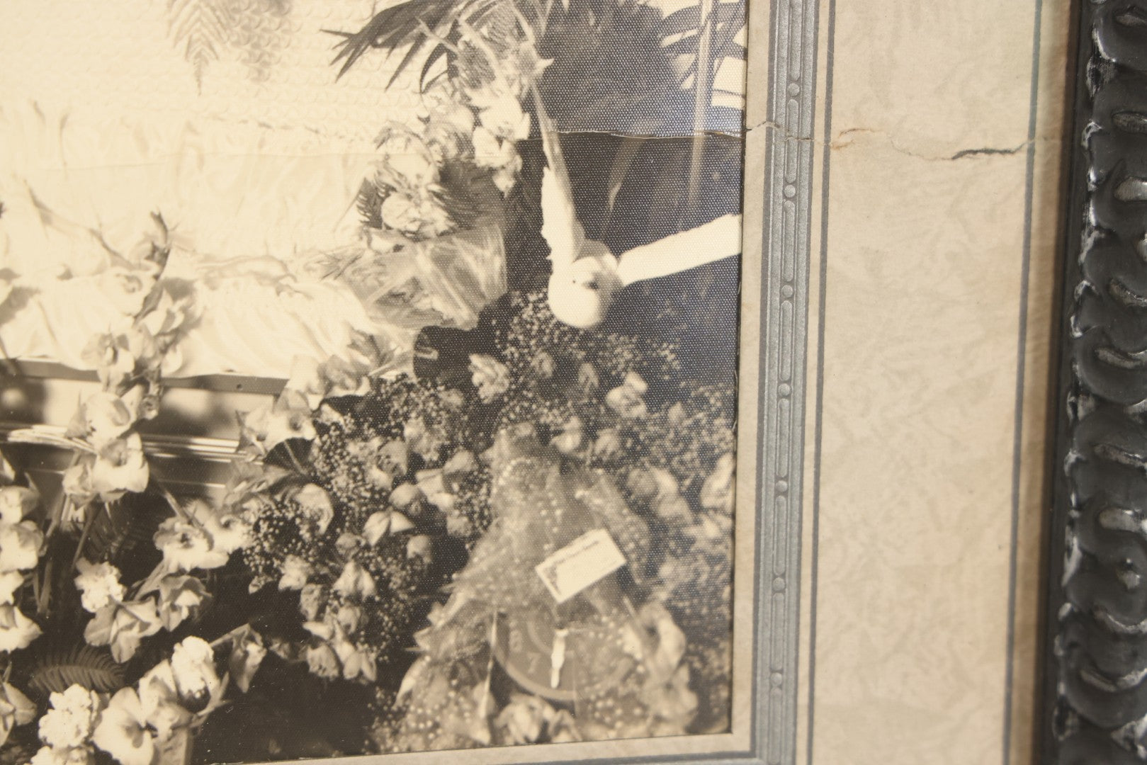 Lot 041 - Antique Boarded Photo Of A Man's Funeral, Professionally Framed