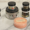 Lot 047 - Grouping Of Nine Vintage Funeral Embalming Mortuary Makeup Jars Including Kalon Pigment, Junior Kalochroma Cream, And More