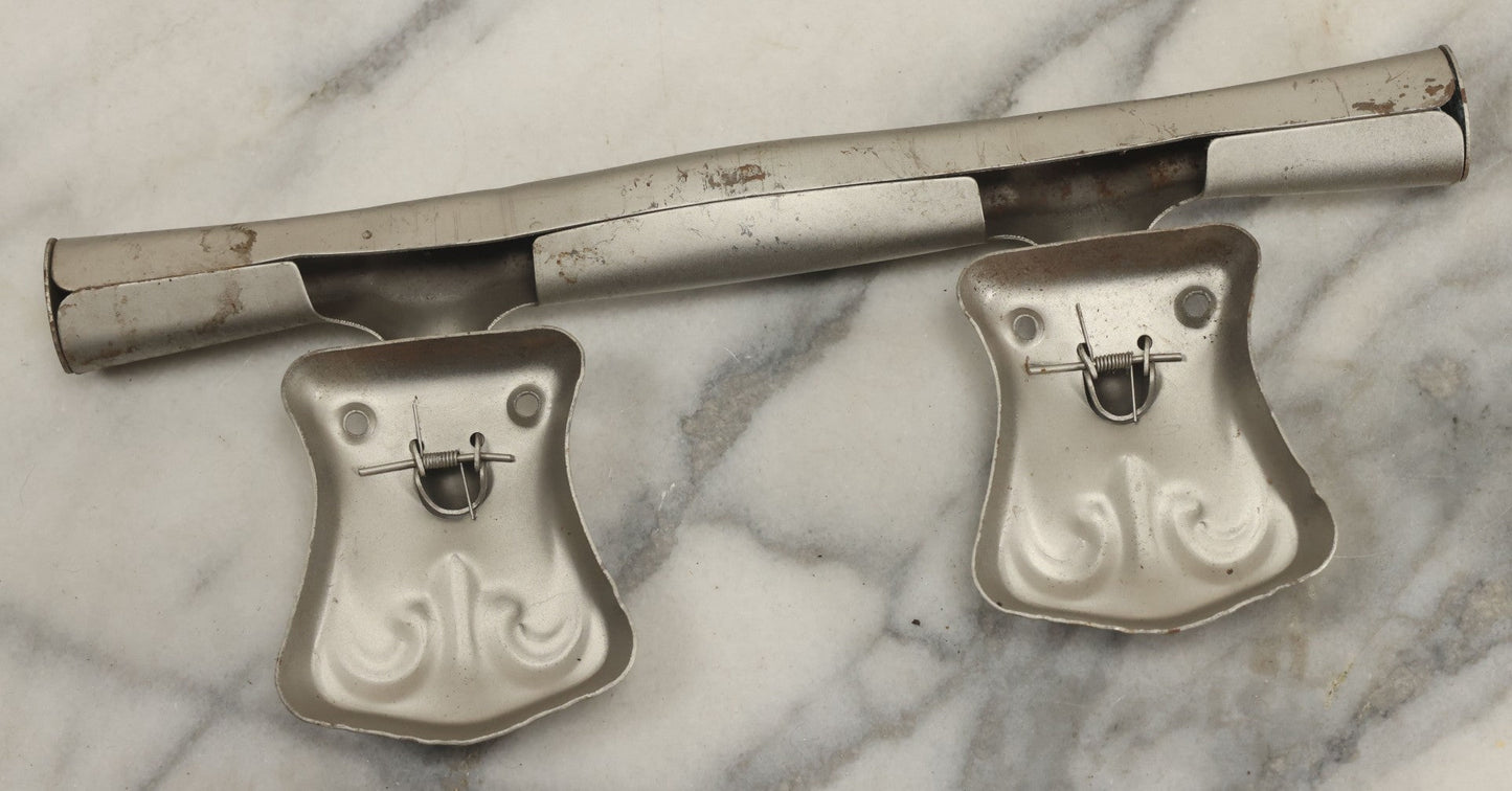 Lot 050 - Grouping Of Six New Old Stock N.O.S. Tin Metal Decorative Funeral Casket Handles