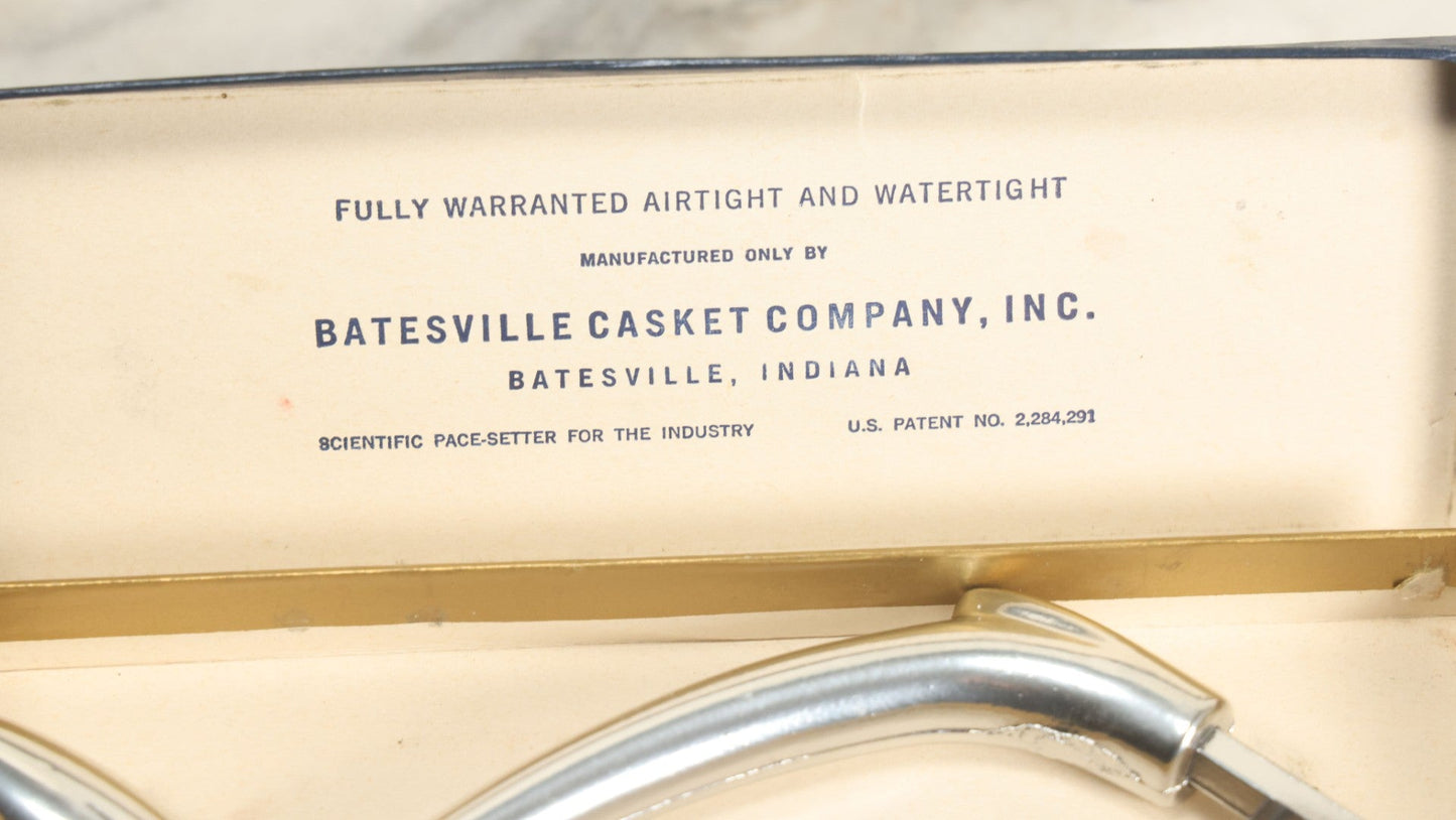 Lot 051 - Vintage Key For Batesville Monoseal Casket In Original Box, Manufactured By Batesville Casket Company, Inc., Batesville, Indiana