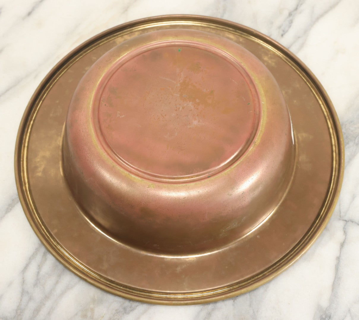 Lot 065 - Vintage Brass And Copper Church Donation Vesel, "It Is More Blessed To Give Than To Receive," With Velvet Padded Insert, By Gorham