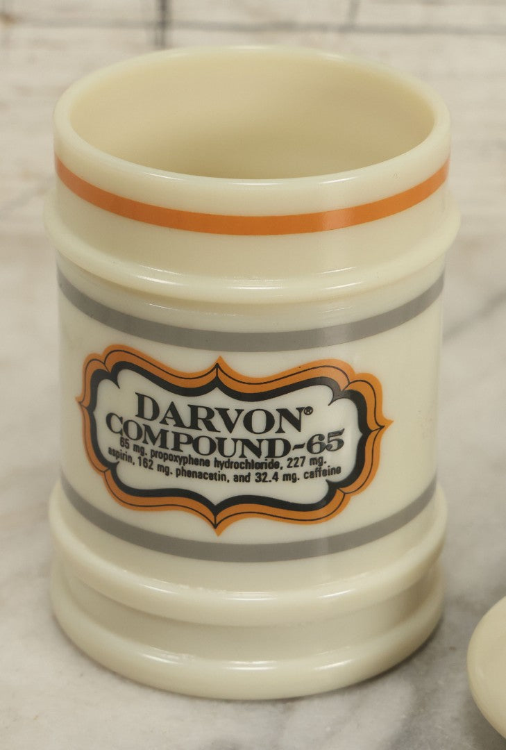 Lot 073 - Vintage Advertising Apothecary Jar For Darvon Compound-65 (Aspirin / Caffeine / Propoxyphene)