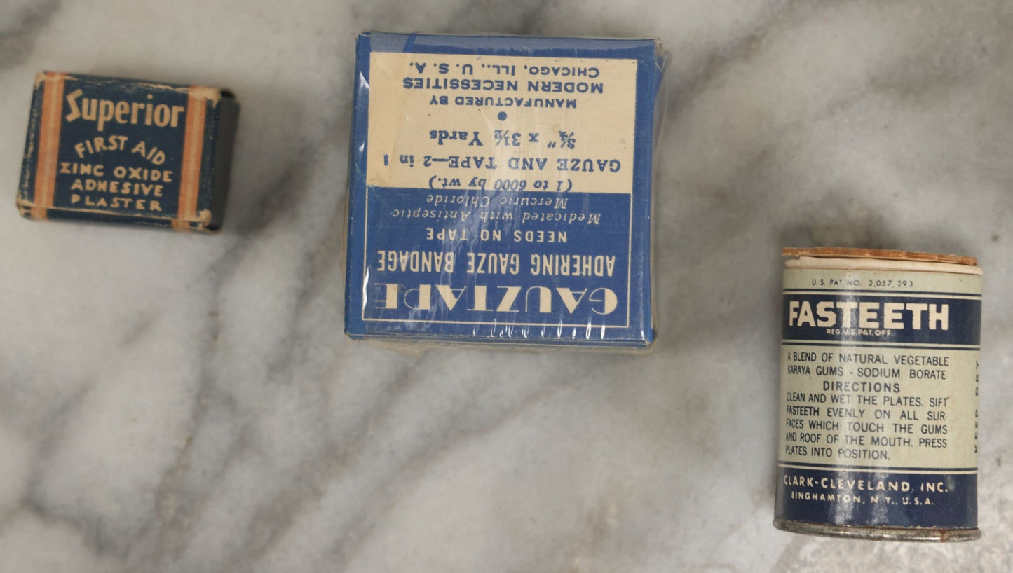 Lot 074 - Grouping Of 18 Boxed Pharmacy Items Including Ideal Syringe, Toppan's Laxative Cold Capsules, Mearig Throat Lozenges, And More