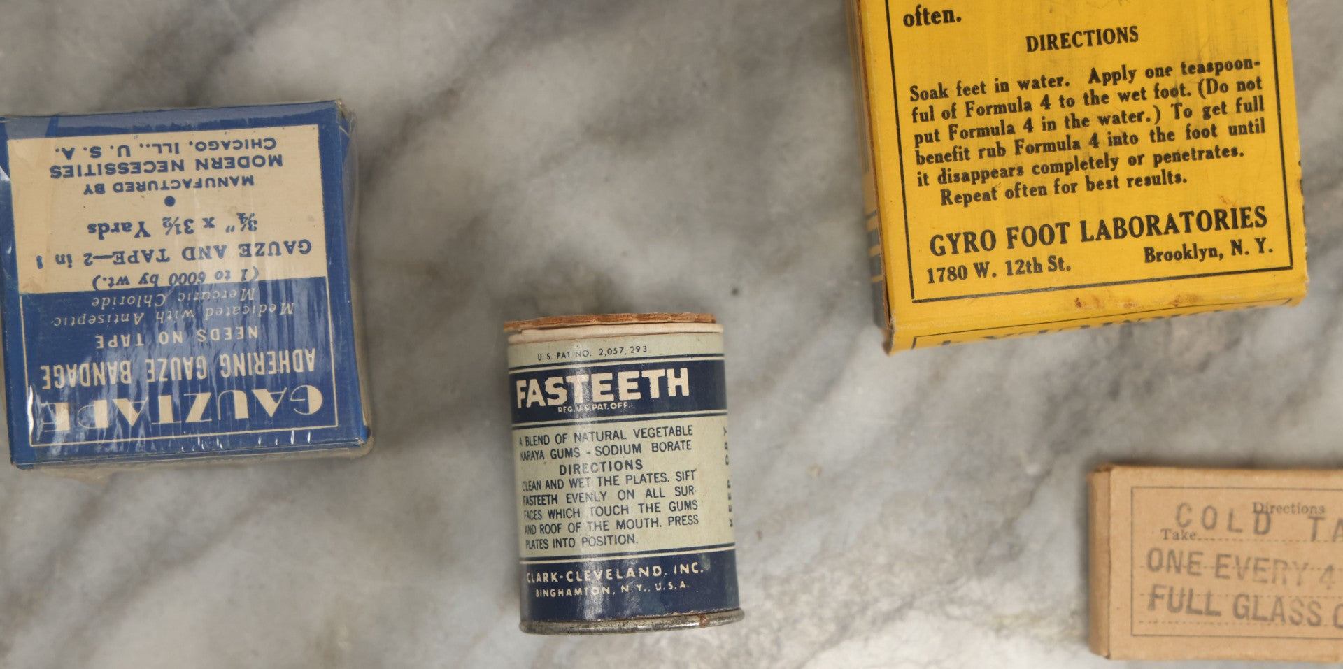 Lot 074 - Grouping Of 18 Boxed Pharmacy Items Including Ideal Syringe, Toppan's Laxative Cold Capsules, Mearig Throat Lozenges, And More