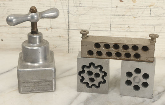 Lot 077 - Vintage Applebaum Suppository Machine, Manufactured By Druggists Appliance, Mfg. Co., Port Richmond, New York, With Accessories, For Making Suppositories
