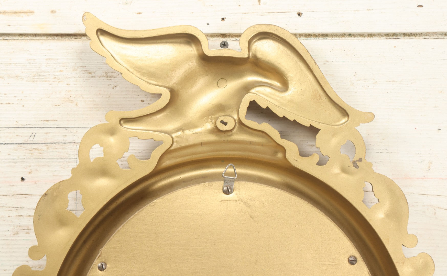 Lot 082 - Vintage Syroco Eagle Convex Mirror Wall Hanger, By Syroco Inc., No. 4007