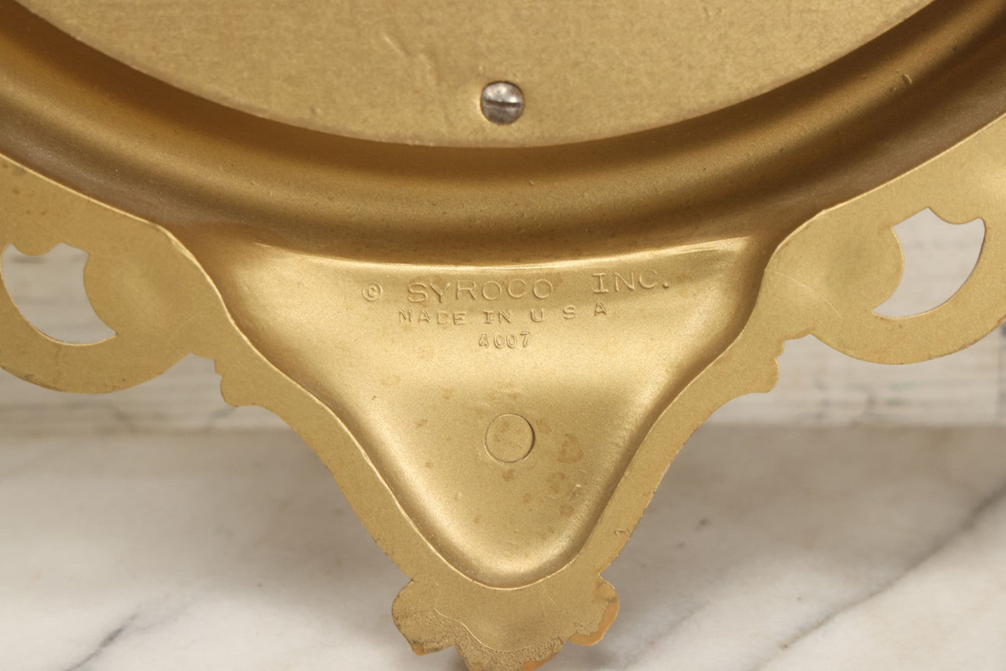 Lot 082 - Vintage Syroco Eagle Convex Mirror Wall Hanger, By Syroco Inc., No. 4007