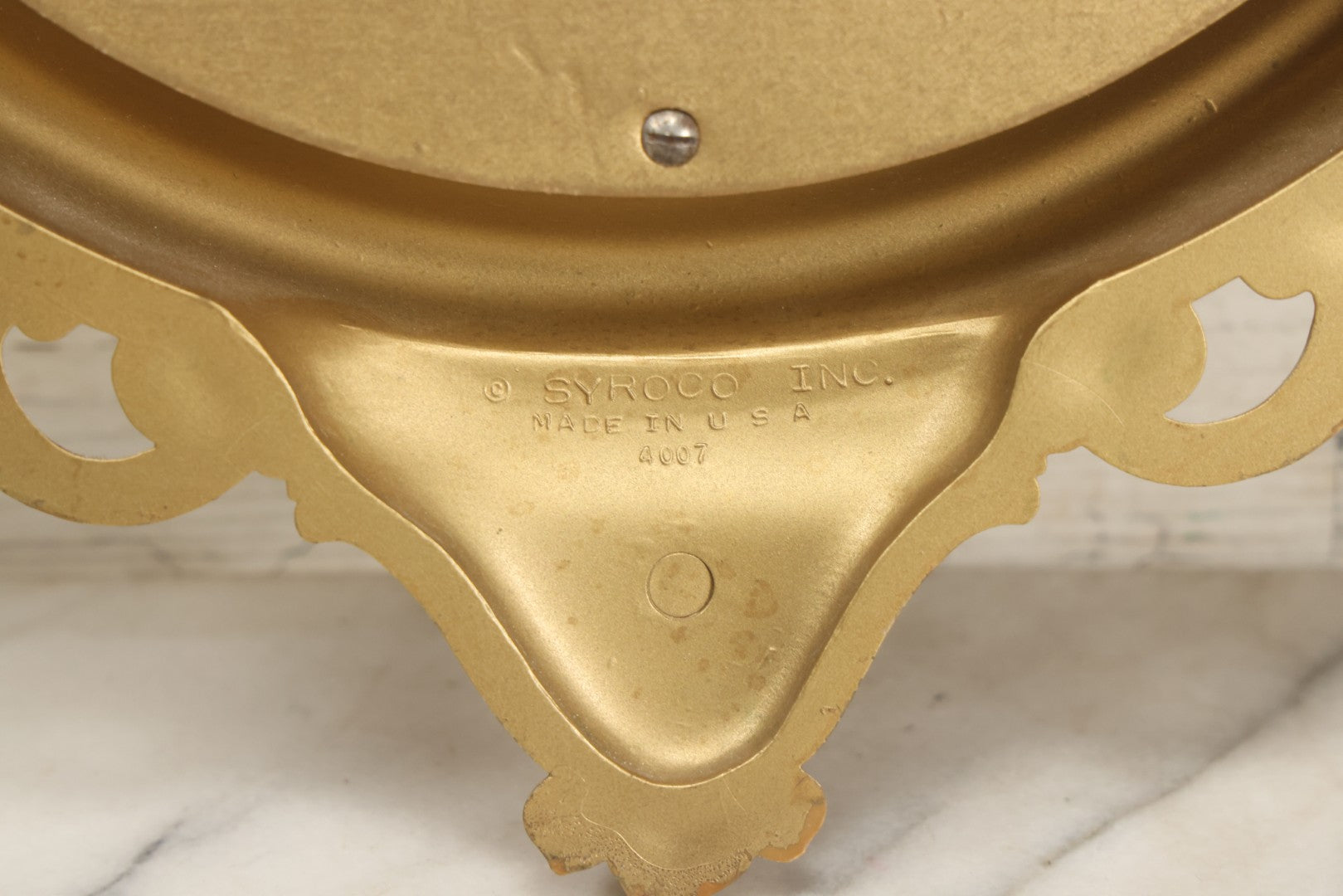 Lot 082 - Vintage Syroco Eagle Convex Mirror Wall Hanger, By Syroco Inc., No. 4007