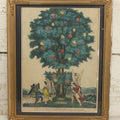Lot 088 - Antique Hand Colored Lithograph Print Titled "The Good Tree Or Hieroglyphics Of A Christian, With Angel And Devil In Battle, By Kellogg And Thayer, New York, In Frame