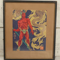 Lot 090 - Vintage Chinese Style Artwork, "Dragon Flag Bearer" From The Folio Edition Of The "Fay-Yen-Fah" Musical, Illustrated By Hubert Julian Stowitts (1892-1953) Circa 1926, In Frame