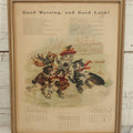 Lot 092 - Antique 1903 Anthropomorphic Cat And Dog Whimsical Illustrated Calendar, Illustrated By C.L. Van Vredenburgh, January, February, March, Copyright 1901, Gray Lithography Company, New York