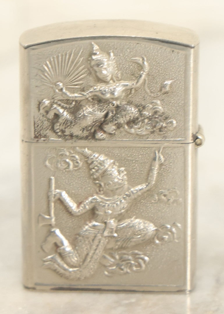 Lot 102 - Walter's Gems Advertising Lighter From Bangkok, Thailand, With Dancing Deities Motif