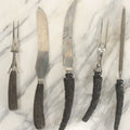 Lot 110 - Grouping Of Five Mixed Carving Utensils Including Carved Alligator Handles
