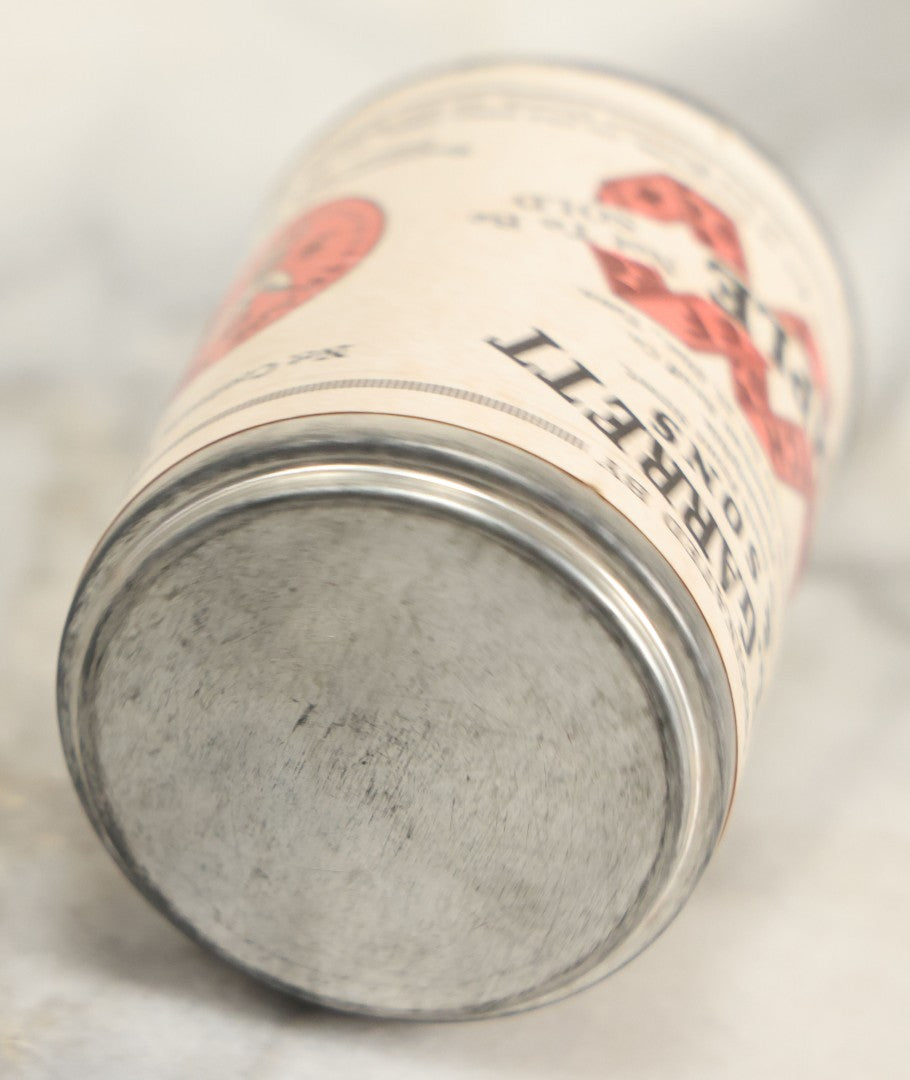 Lot 112 - Antique W.E. Garrett & Sons Sealed Snuff Sample Jar Tin With Paper Label, 1-1/4" Ounces, Philadelphia, Pennsylvania