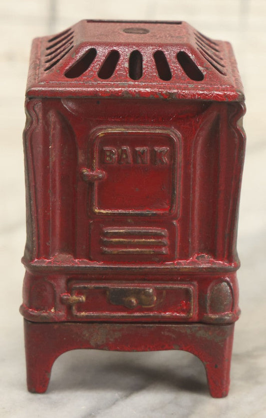Lot 113 - Antique Cast Iron And Tin Still Bank With Red Paint, Manufactured By Kenton Toys, Kenton, Ohio