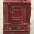 Lot 113 - Antique Cast Iron And Tin Still Bank With Red Paint, Manufactured By Kenton Toys, Kenton, Ohio