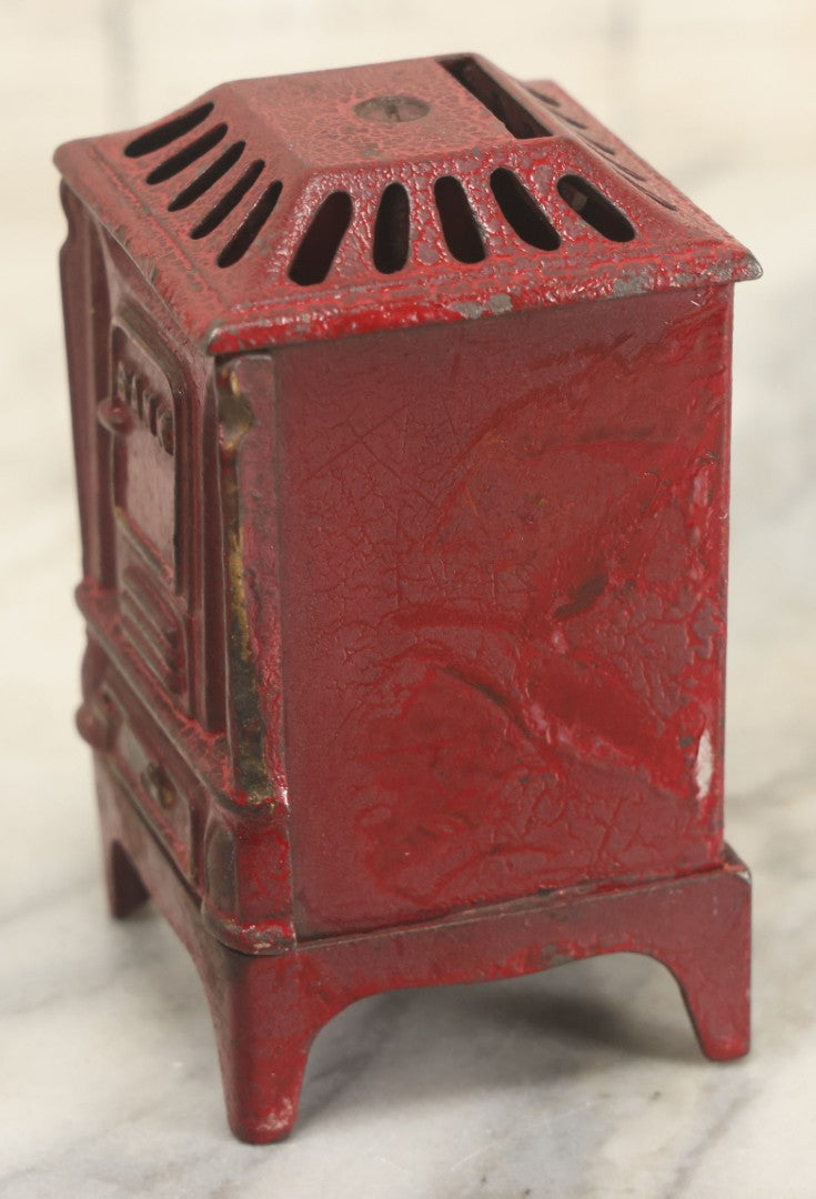 Lot 113 - Antique Cast Iron And Tin Still Bank With Red Paint, Manufactured By Kenton Toys, Kenton, Ohio